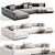 Minotti 2015 Horizonte Sofa, Corona 3D model small image 3