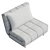 Convertible Sofa Chair, Art Leon 3D model small image 6