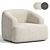 Cozy Boucle Sofia Armchair 3D model small image 1