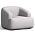 Cozy Boucle Sofia Armchair 3D model small image 5