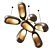 Bronze Chandelier Dining Table Light 3D model small image 3