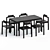  Sleek Modern Seating Set 3D model small image 3