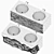  Custom Stone Wash Basin Set 3D model small image 5