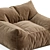 Plush Big Joe Lounger Ottoman 3D model small image 5