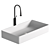 Rectangular White Vessel Sink - MD Bath 3D model small image 1