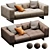 Modern Minotti Dylan Sofa Set 3D model small image 1