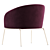 Stylish Cherry Armchair for Horeca 3D model small image 4