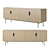 Elegant 4-Door Sideboard - MAISONS DU MONDE 3D model small image 1