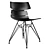 Modern Hansen Chair: Black Style 3D model small image 3