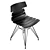Modern Hansen Chair: Black Style 3D model small image 4