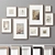 Assorted Picture Frames Set Collection 3D model small image 1