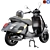 Classic Vespa GTV 300 Scooter 3D model small image 2