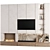 Modern TV Wall Mount 3 3D model small image 2