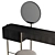 Modern Chic Shanghai Desk Vanity 3D model small image 4