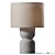 Modern Cement Table Lamp 3D model small image 1