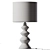 Sleek White Stone Floor Lamp 3D model small image 2