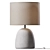 Elegant Stoneware Polyester Table Lamp 3D model small image 1