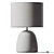 Elegant Stoneware Polyester Table Lamp 3D model small image 2