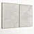 Plaster Textured Dual Photo Frame 3D model small image 2