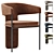 Modern Dining Chair Set Palazzo 3D model small image 1