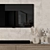 Sleek TV Wall Unit 124 3D model small image 3