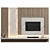 Modern TV Wall Unit 123 3D model small image 2