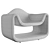 Modern Elegance Armchair - Colo 3D model small image 5