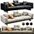 Contemporary Minotti Dylan Sofa Set 3D model small image 1