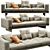 Contemporary Minotti Dylan Sofa Set 3D model small image 3