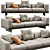 Contemporary Minotti Dylan Sofa Set 3D model small image 4