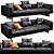 Contemporary Minotti Dylan Sofa Set 3D model small image 5