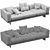 Contemporary Minotti Dylan Sofa Set 3D model small image 6