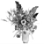 Luxury Dried Flower Bouquet 3D model small image 7