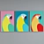 Modern Parrot Picture Frame Set 3D model small image 2