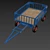 Polygonal Cart Model 3 3D model small image 5