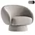 Elegant Alana Fabric Armchair Design 3D model small image 1