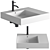 Modern Ceramic Vessel Sink Counter 3D model small image 1