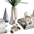 Scandinavian Style Christmas Decor Set 3D model small image 2