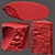 Geometric Gypsum Decor Set 3D model small image 2