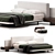 Modern Horizonte Bed by Minotti 3D model small image 5