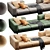 Modern Minotti Dylan Velvet Leather 3D model small image 2