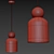 Modern Chrome Hanging Pendant Light 3D model small image 2