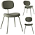 Modern Minimalist Dining Chairs 3D model small image 2