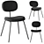 Modern Minimalist Dining Chairs 3D model small image 3