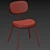 Modern Minimalist Dining Chairs 3D model small image 5