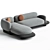 Elegant Busnelli Grumetto Sofa Set 3D model small image 2