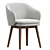 Wayne Arm Dining Chair Elegance 3D model small image 1