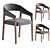 Contemporary Dining Chair Model Corona 3D model small image 1