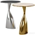 Sleek Spacey Side Table 3D model small image 1