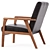 Scandinavian Chic Nikko Accent Chair 3D model small image 2